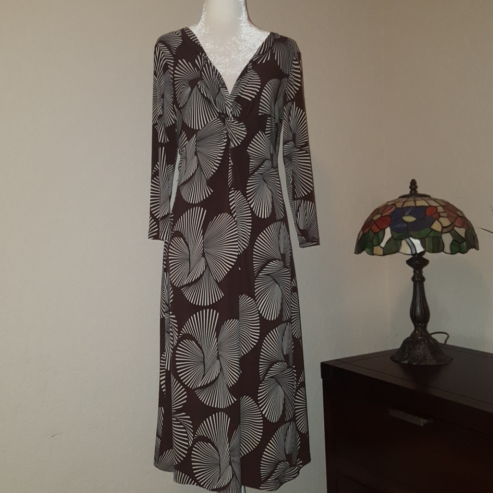 3/4 sleeve A-line dress